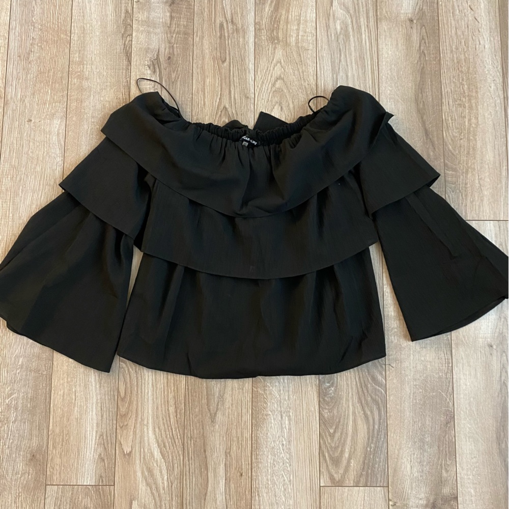 Black Off the Shoulder Top